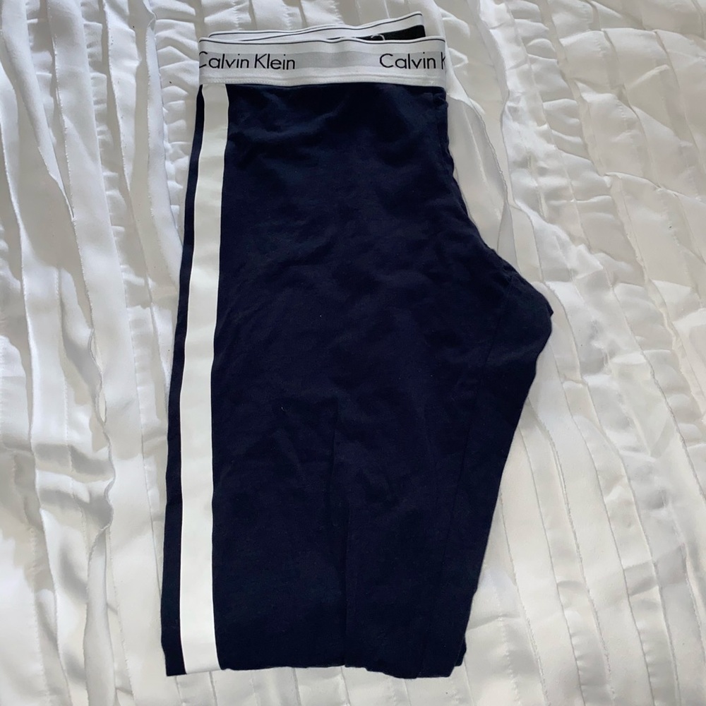 Navy and White Calvin Klein lounge pants